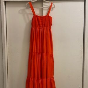 ZARA smocked maxi dress